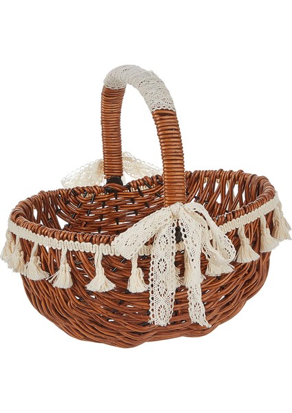 El Dokuma Çiçek Sepeti Çok Amaçlı Sebze Sepeti Parti Toplantı Işığı Için (Yurt Dışından) fırsatları