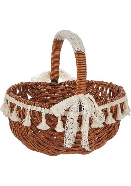 El Dokuma Çiçek Sepeti Çok Amaçlı Sebze Sepeti Parti Toplantı Işığı Için (Yurt Dışından) indirimleri