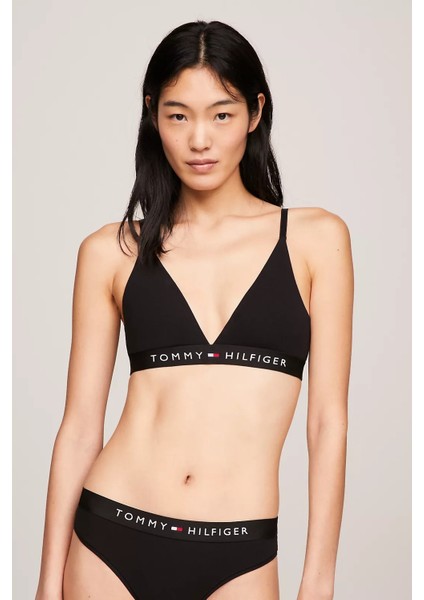 Kadın Unlıned Trıangle Sütyen-Siyah