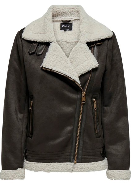 Kadın Mont Kahverengi 15304775 Onlnewdıana Avıator indirimleri