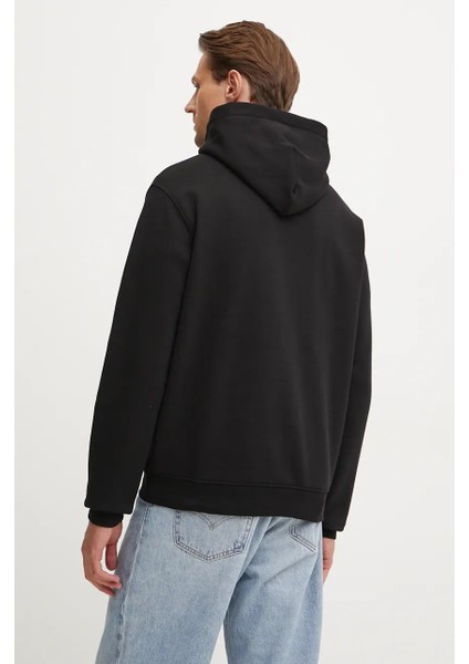 Erkek Embroıdered Işleme Desenli Sweatshirt - Siyah fırsatları