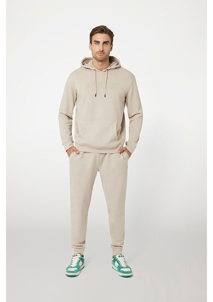 Erkek Aldwın New Kapüşonlu Sweatshirt - Bej