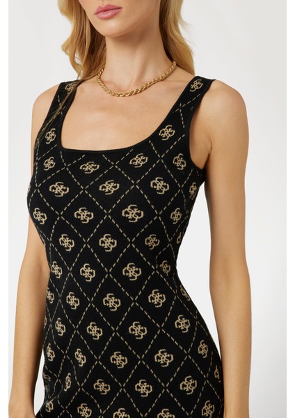 Kadın Sarah 4g Logo Yünlü Elbise - Siyah modelleri