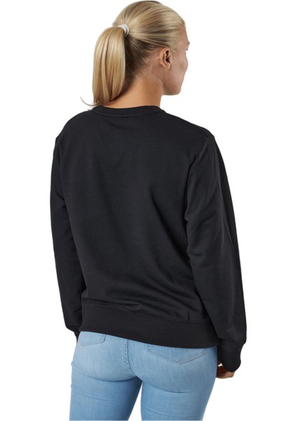 Kadın L/s Sweatshirt Lounge & Sleepwear - Siyah fırsatları