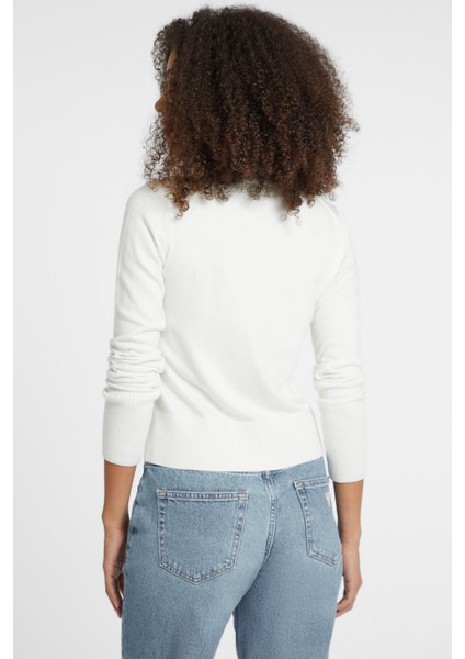 Kadın Gj Ls Cn Sweatshirt - Beyaz fırsatları