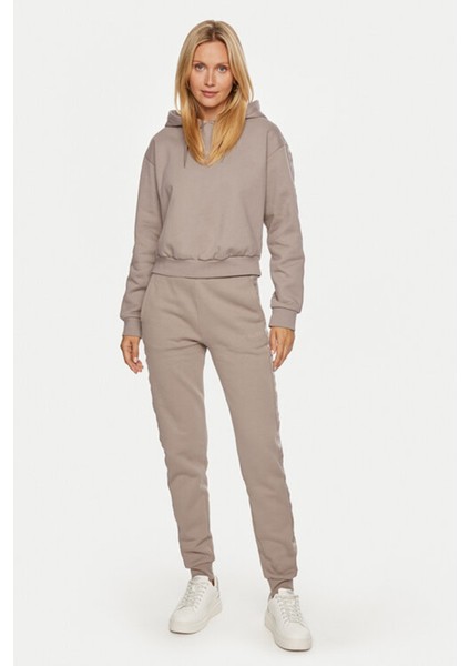 Kadın Stacıe Kapüşonlu Sweatshirt - Vizon