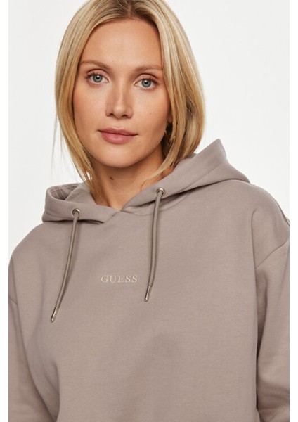 Kadın Stacıe Kapüşonlu Sweatshirt - Vizon