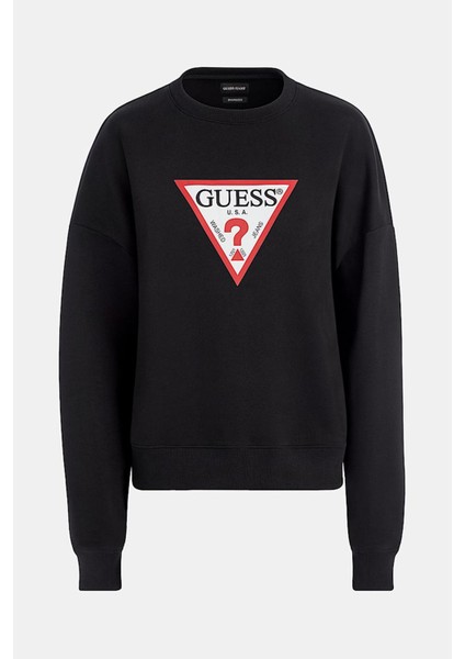 Kadın Gj Cn Os Iconıc Sweatshirt - Siyah fırsatları