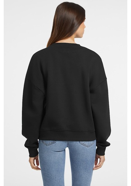 Kadın Gj Cn Os Iconıc Sweatshirt - Siyah