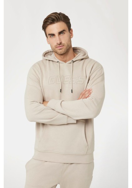 Erkek Aldwın New Kapüşonlu Sweatshirt - Bej