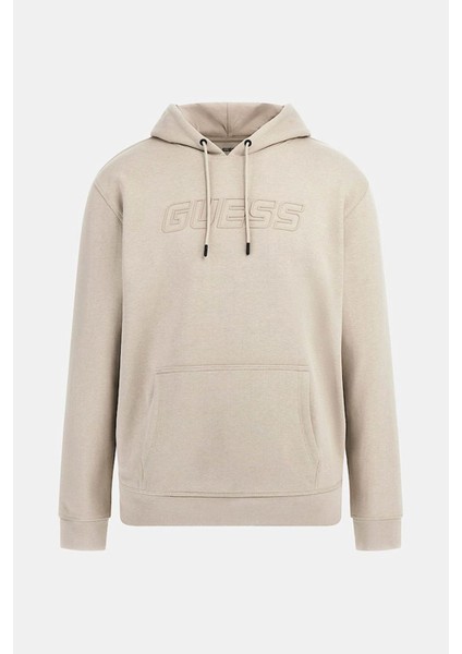 Erkek Aldwın New Kapüşonlu Sweatshirt - Bej indirimleri