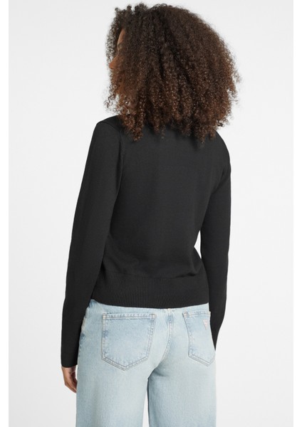 Kadın Gj Ls Cn Sweatshirt - Siyah