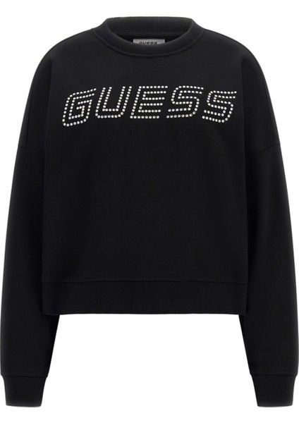 Kadın Cecılıa Cn Önü Logolu Sweatshirt - Siyah indirimleri