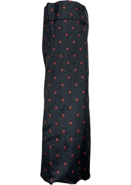 Siyah Kırmızı Puantiye Desenli Manuel Şemsiye 709833 modelleri