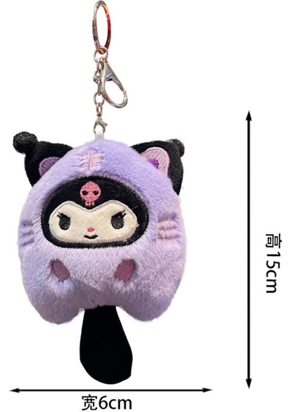 Hello Kitty 12 cm Anahtarlık Çanta Süsü Peluş Oyuncak Sanrio Mymelody Cartoon Karikatür Peluş