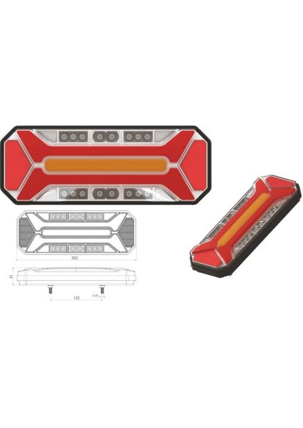 Star Neon Led Dınamık Sınyallı Stop Lambası 12-24V