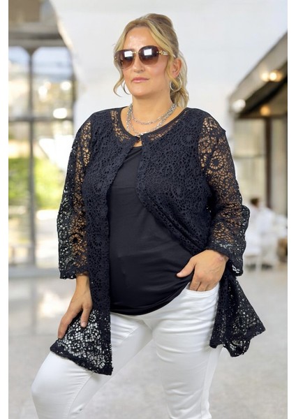 Içi Kolsuz Pamuklu Atlet Dışı Örümcek Dokuma Boyundan Kapama Bluz Büyük Beden Bluz Ikili Takım modelleri