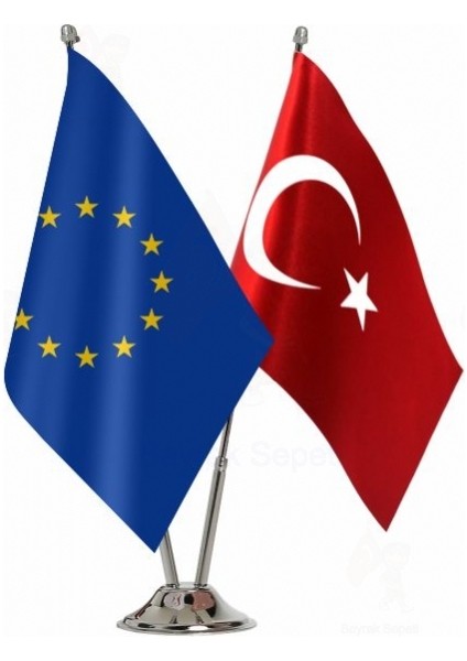 Avrupa Birliği ve Türkiye Masa Bayrağı Seti