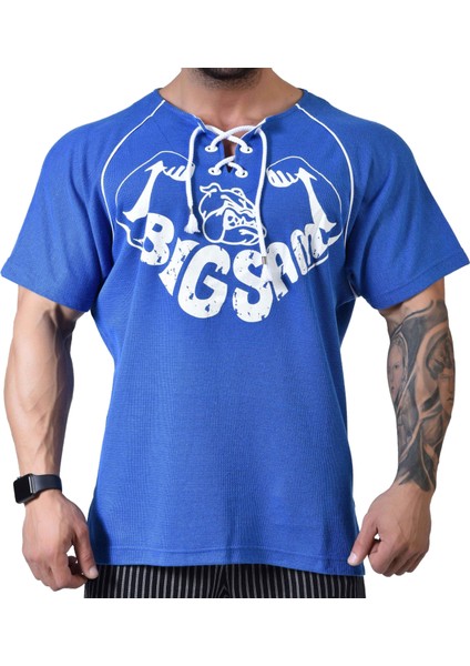 Bağcıklı Fitness Tişört Big Sam 3196