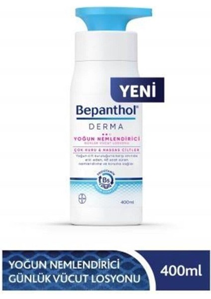 Derma Yoğun Nemlendirici Günlük Vücut Losyonu 400 Ml