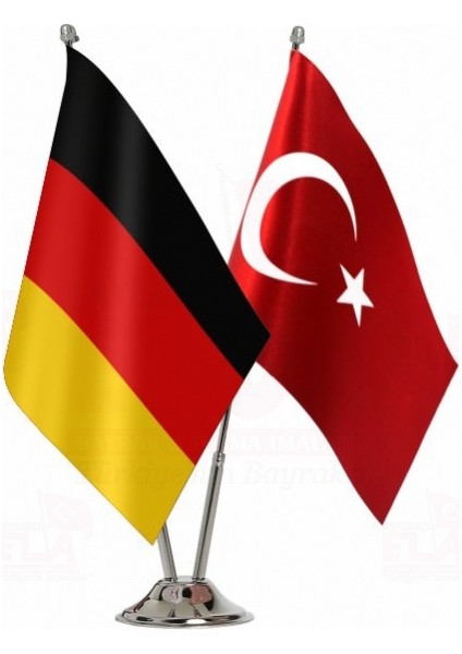 Almanya ve Türkiye Masa Bayrağı Seti
