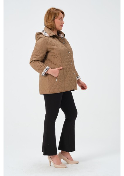 Güzide Kadın Mevsimlik Kısa Kapitone Mont modelleri