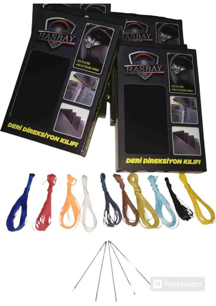 Dikişli Deri Direksiyon Kılıfı Damarlı Siyah Deri Kırmızı Dikişli Peugeot 206 Için fiyatları