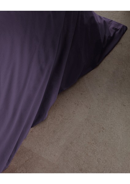 Manon Tek Kişilik Pamuk Ranforce Düz Nevresim - Mor fırsatları