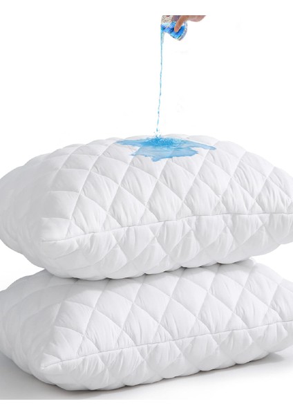 2 Adet Kapitone Sıvı Geçirmez Yastık Kılıfı 50 x 70 cm fiyatları