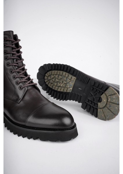 Hernandez Bağcıklı Fermuarlı Deri Kaymaz Taban Erkek Postal Bot modelleri