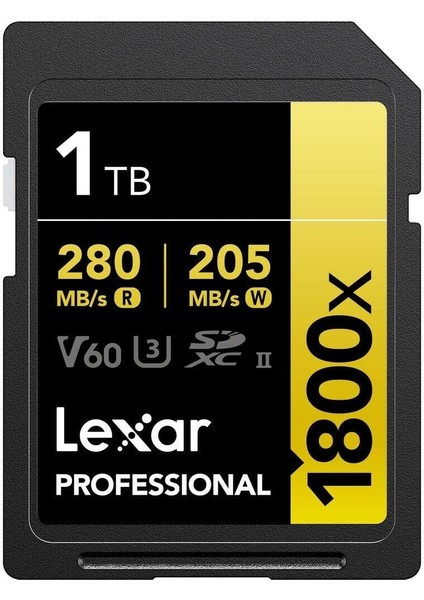 Professional 1tb 1800X 280MB/S 4K V60 Sd Hafıza Kartı