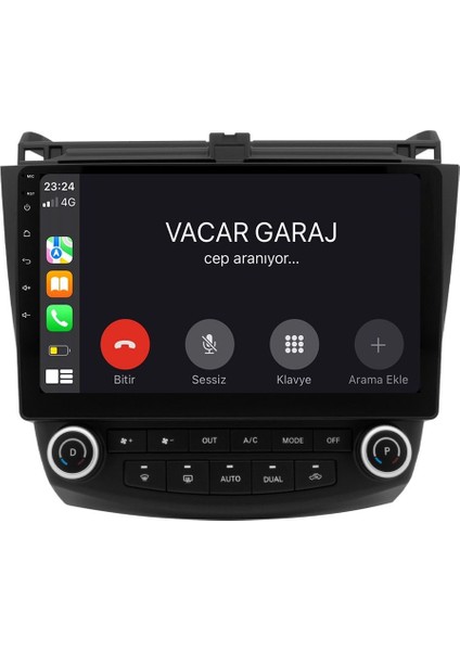 Honda Accord 2003-08 Uyumluandroıd Multimedya Gerçek 2/32 Kablosuz Carplay Androıd Geri Görüş Kamera