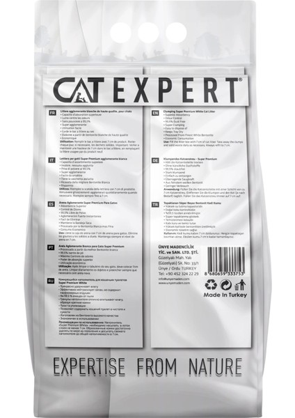 Cat Expert Kedi Kumu Neutral Hygiene With Activated Carbon Topaklanan Koku Hapseden Ürün Tozsuz 2x8 = 16 Lt