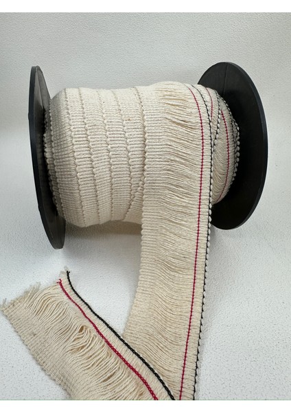 4.5 cm Saçak Püskül-5 Metre-Ekru