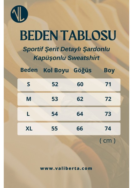 Sportif Şerit Detaylı Şardonlu Kapüşonlu Sweatshirt - Mavi