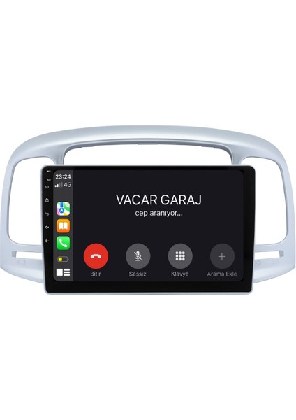 HYUNDAI ACCENT ERA 2006-2012 ANDROID MULTİMEDYA GERÇEK 2/32 KABLOSUZ CARPLAY GERİ GÖRÜŞ KAMERALI