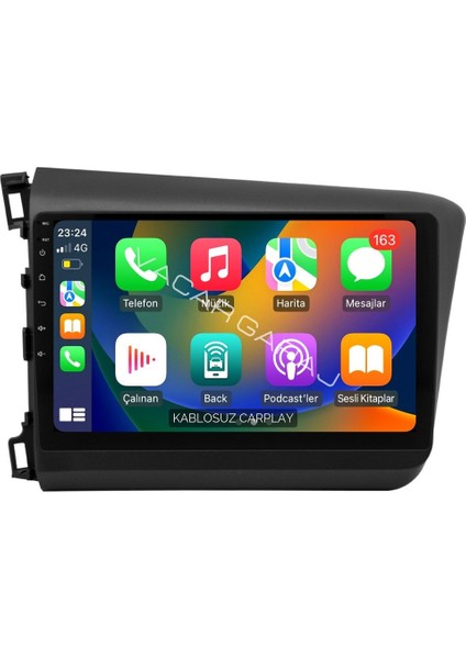 HONDA CIVIC FB7 2012-16 Uyumlu ANDROID MULTİMEDYA GERÇEK 2/32 KABLOSUZ CARPLAY GÖRÜŞ KAMERALI