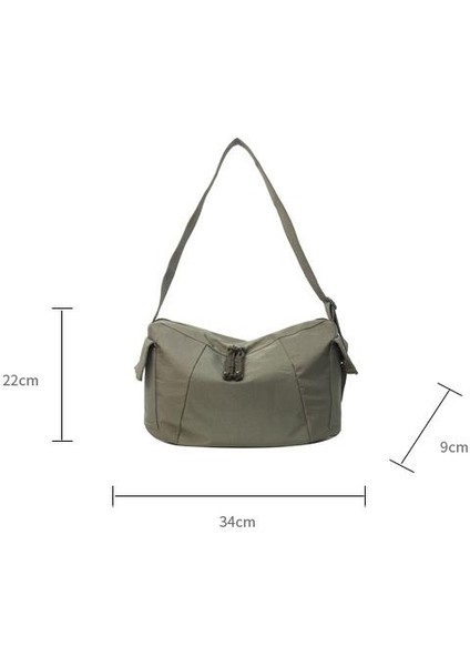 Yeaın Çapraz Askılı Çanta Taşınabilir Sağlıklı Kanvas Kumaş Kaliteli Işçılik Orta Yumuşak Sertlik, Yeşil (Yurt Dışından) fiyatları