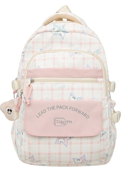 Gündelik Ekose Sevimli Sırt Çantası (Yurt Dışından)