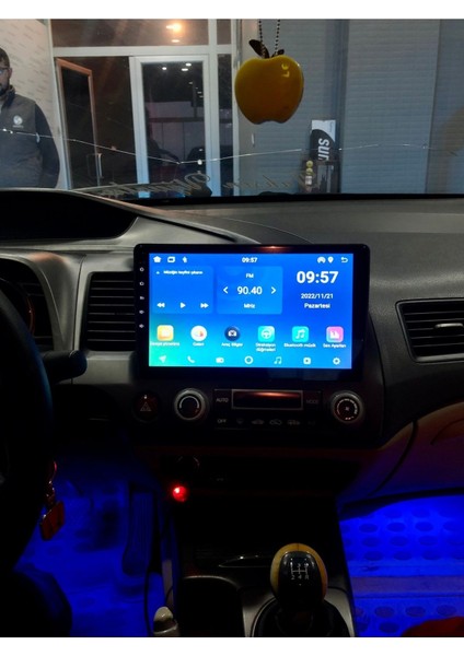 HONDA CIVIC Uyumlu FD6 2006-12 ANDROID MULTİMEDYA GERÇEK 2/32 KABLOSUZ CARPLAY GERİ GÖRÜŞ KAMERALI