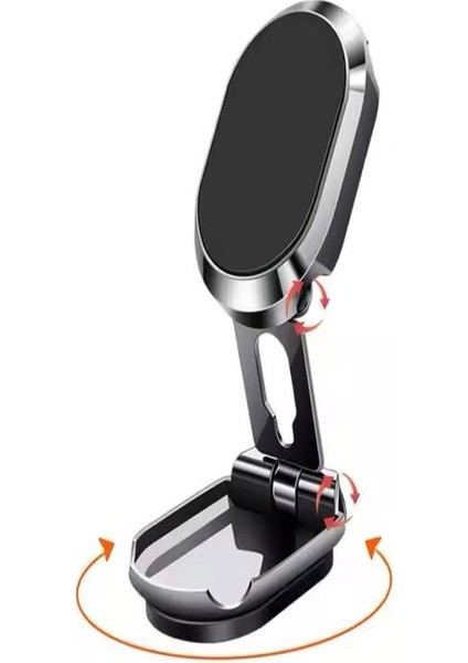 T-92 360° Dönebilen Zink Metal Çinko Alaşımlı Manyetik Araç Içi Cep Telefonu Tutucu fiyatları