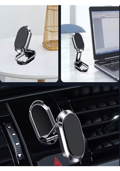 T-92 360° Dönebilen Zink Metal Çinko Alaşımlı Manyetik Araç Içi Cep Telefonu Tutucu modelleri