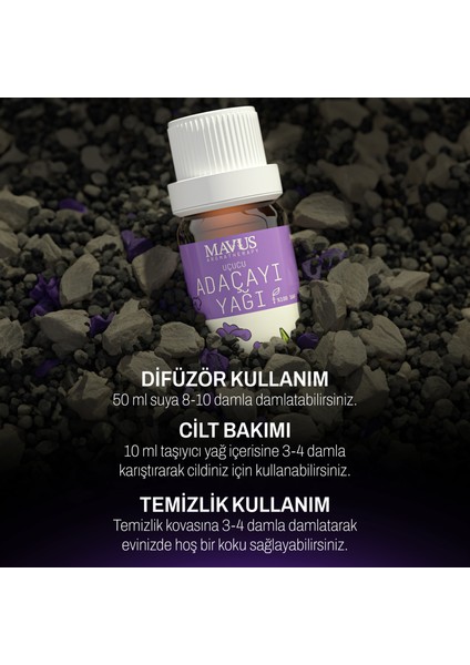 Adaçayı Uçucu Yağı 2'li Set (Acı Elma) 10 ml %100 Saf ve Doğal (Sage Essentıal Oıl)