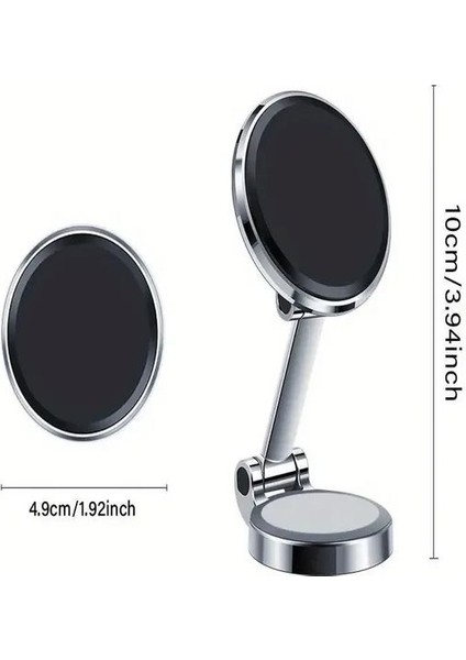T-93 360° Dönebilen Zink Metal Çinko Alaşımlı Manyetik Araç Içi Cep Telefonu Tutucu fiyatları