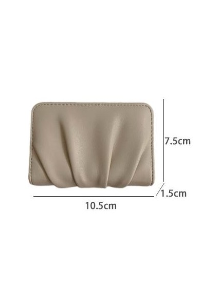 Yeaın Cüzdan Kart Tutucu Seçılmiş Çevre Dostu Pu Malzeme Popüler Pilili Stil, Gri (Yurt Dışından) modelleri