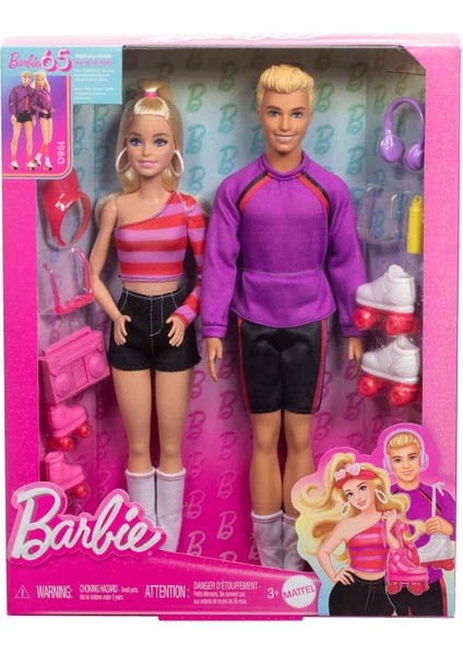 & Ken Fashionistas 65. Yıl 2'li Parti Bebekleri HXK90 indirimleri