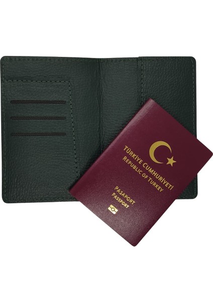 Incy Deri Pasaportluk Kredi Kartlıklı Para Bölmeli Pasaport Kılıfı