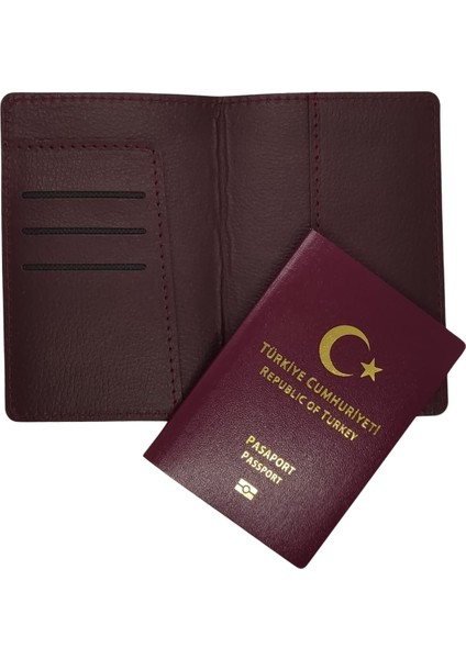 Incy Deri Pasaportluk Kredi Kartlıklı Para Bölmeli Pasaport Kılıfı