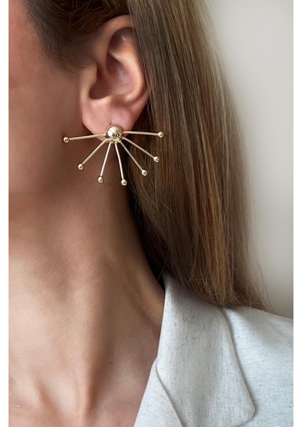 Altın Kaplama Minimalist Chemistry Çivi Küpe fırsatları