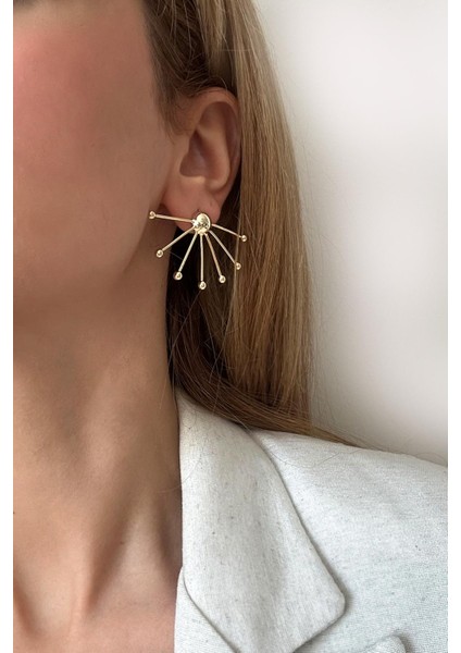 Altın Kaplama Minimalist Chemistry Çivi Küpe indirimleri